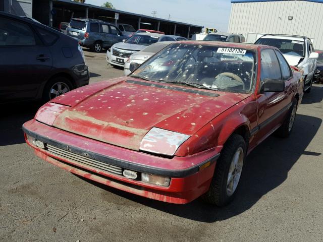 JHMBA4221LC011831 - 1990 HONDA PRELUDE 2. RED photo 2