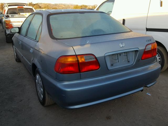 2HGEJ6617YH506987 - 2000 HONDA CIVIC BASE TEAL photo 3