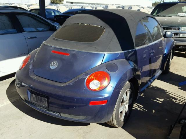 3VWRF31Y76M309396 - 2006 VOLKSWAGEN NEW BEETLE 蓝色 照片 4