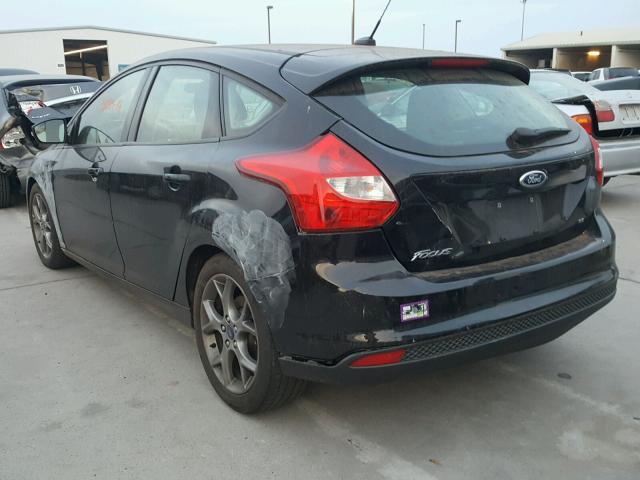 1FADP3K25EL455208 - 2014 FORD FOCUS SE BLACK photo 3