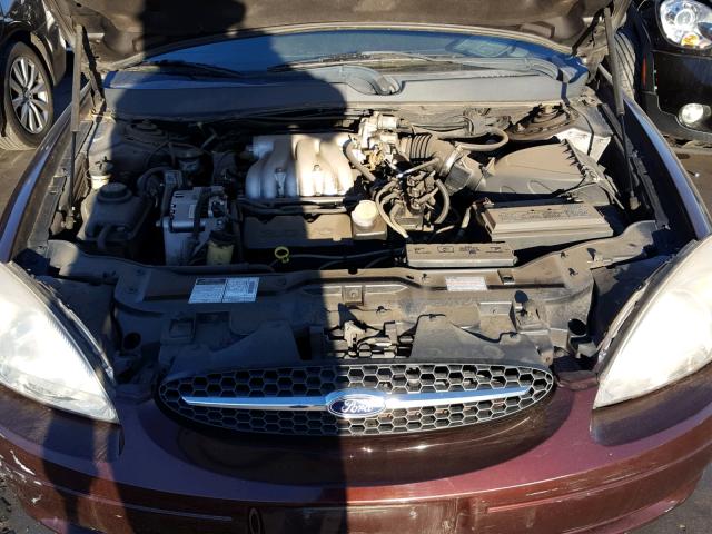 1FAFP5229YG271486 - 2000 FORD TAURUS LX MAROON photo 7