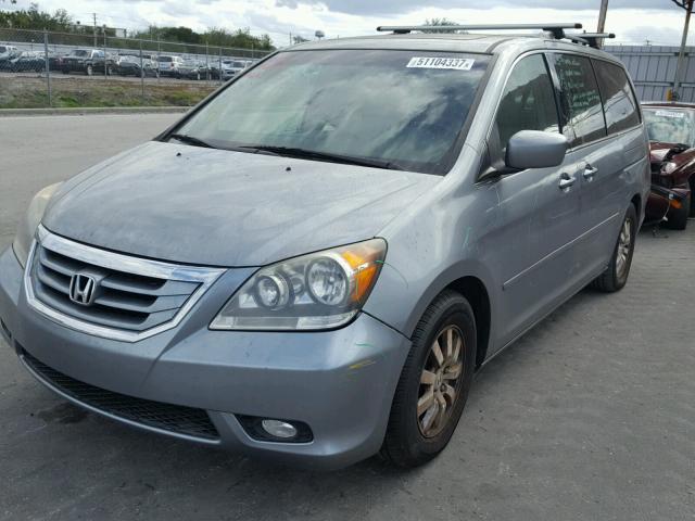 5FNRL38759B008465 - 2009 HONDA ODYSSEY EX GRAY photo 2