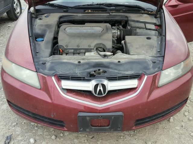 19UUA66294A000428 - 2004 ACURA TL MAROON photo 7