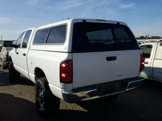 3D7KS28A08G175051 - 2008 DODGE RAM 2500 S WHITE photo 3