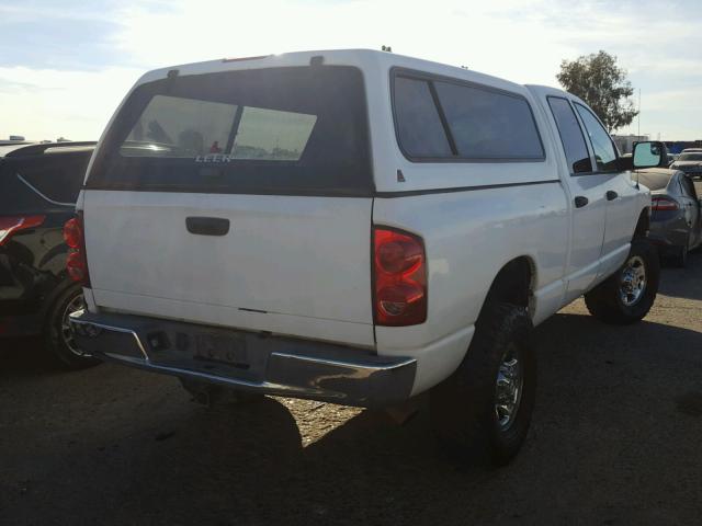 3D7KS28A08G175051 - 2008 DODGE RAM 2500 S WHITE photo 4