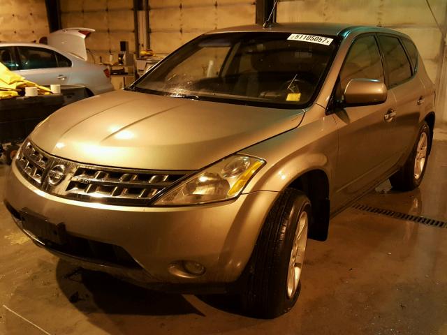 JN8AZ08W94W325353 - 2004 NISSAN MURANO SL TAN photo 2