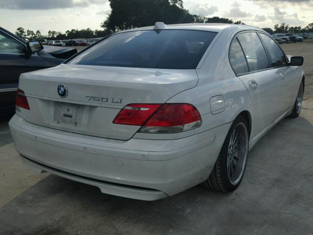 WBAHN83527DT71171 - 2007 BMW 750 WHITE photo 4