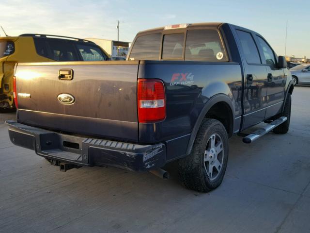 1FTPW14554KD31515 - 2004 FORD F150 SUPER BLUE photo 4