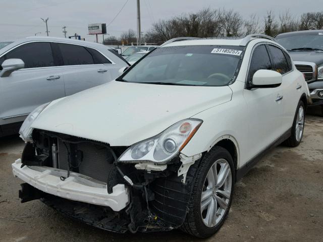 JN1AJ0HR8BM852597 - 2011 INFINITI EX35 BASE WHITE photo 2