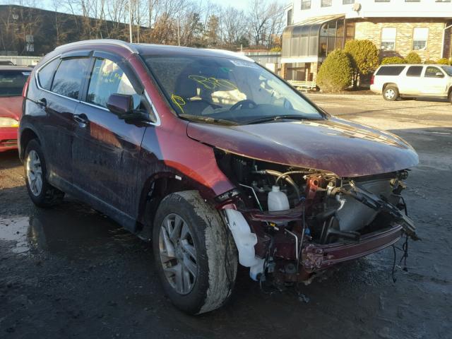 2HKRM4H73FH626187 - 2015 HONDA CR-V EXL BURGUNDY photo 1