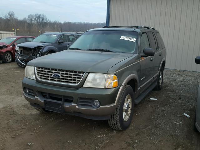 1FMDU74E12UA02058 - 2002 FORD EXPLORER E GREEN photo 2