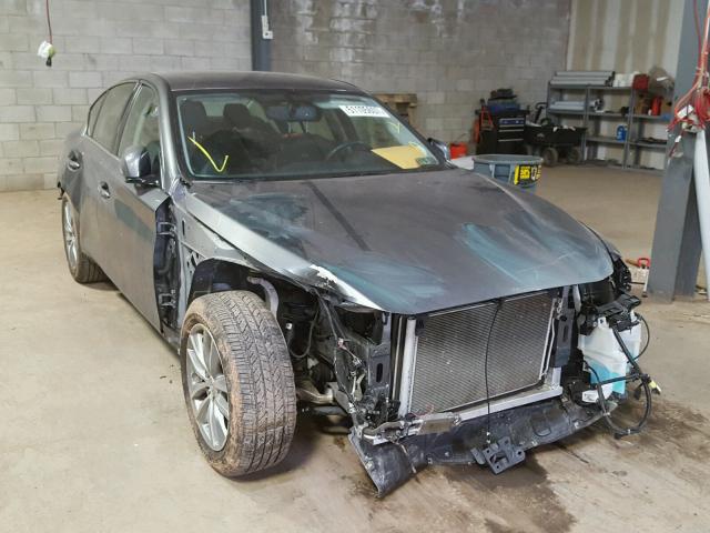 JN1BV7ARXEM689242 - 2014 INFINITI Q50 BASE Сірий фото 1