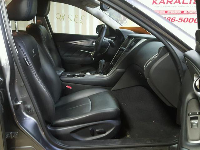 JN1BV7ARXEM689242 - 2014 INFINITI Q50 BASE Сірий фото 5