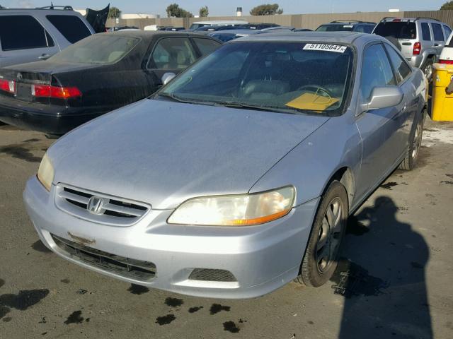 1HGCG22522A023470 - 2002 HONDA ACCORD EX BLUE photo 2