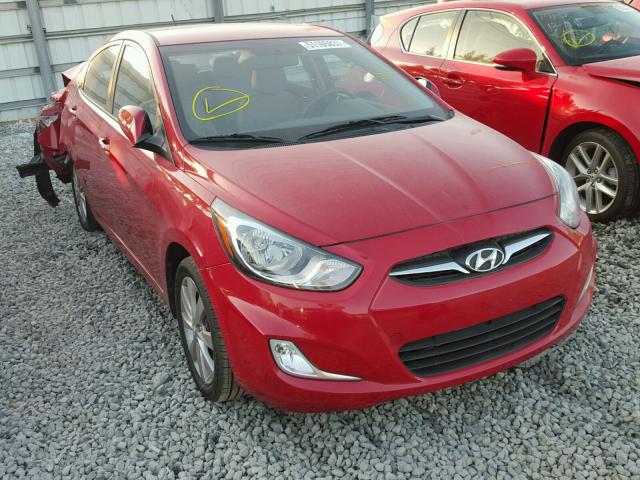 KMHCU4AE3CU246455 - 2012 HYUNDAI ACCENT GLS RED photo 1