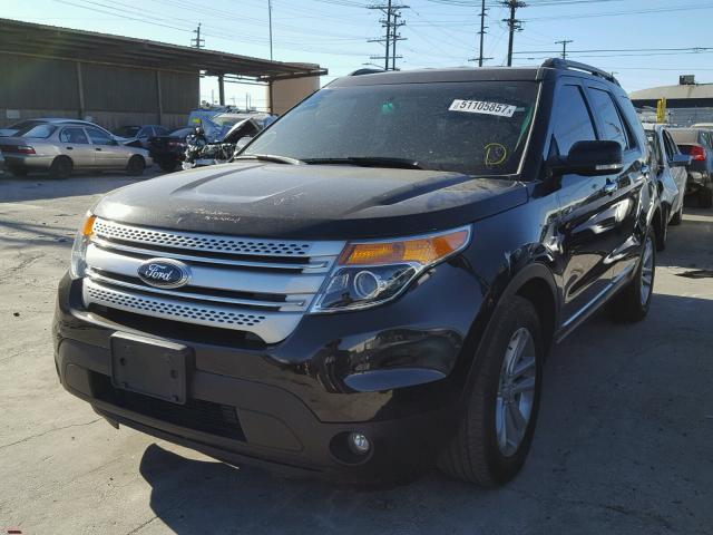 1FM5K7D88FGA87294 - 2015 FORD EXPLORER X BLACK photo 2