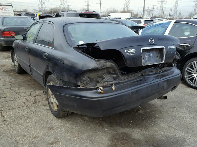 1YVGF22D2Y5144053 - 2000 MAZDA 626 ES BLACK photo 3