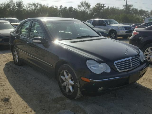 WDBRF64J21F077543 - 2001 MERCEDES-BENZ C BLACK photo 1