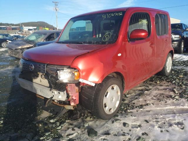 JN8AZ2KR4AT161439 - 2010 NISSAN CUBE BASE RED photo 2