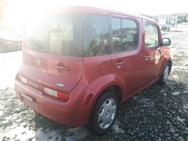 JN8AZ2KR4AT161439 - 2010 NISSAN CUBE BASE RED photo 4