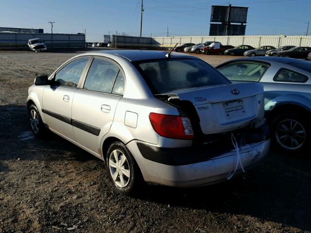 KNADE123666029960 - 2006 KIA RIO SILVER photo 3