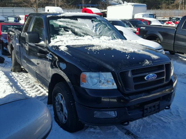 1FTRX14W55FB72911 - 2005 FORD F150 BLACK photo 1