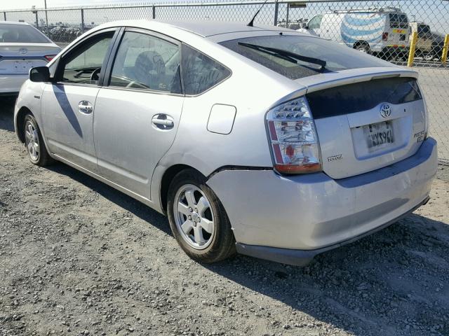 JTDKB20U977581405 - 2007 TOYOTA PRIUS SILVER photo 3