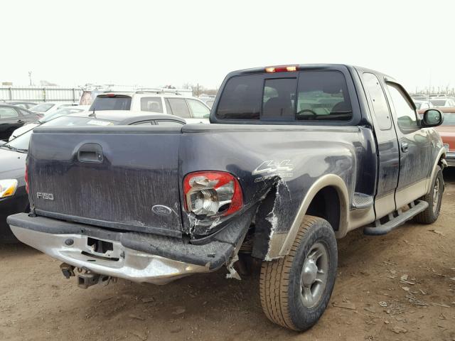 2FTRX08L1YCA87140 - 2000 FORD F150 BLUE photo 4