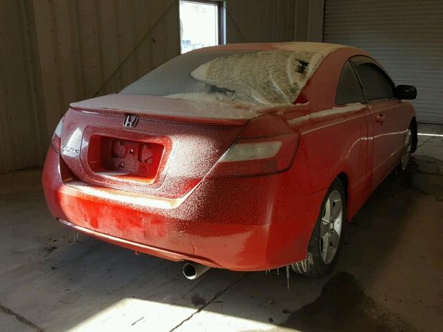 2HGFG12838H573837 - 2008 HONDA CIVIC EX RED photo 4