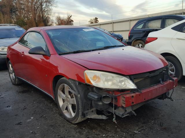 1G2ZH351474147917 - 2007 PONTIAC G6 GT RED photo 1