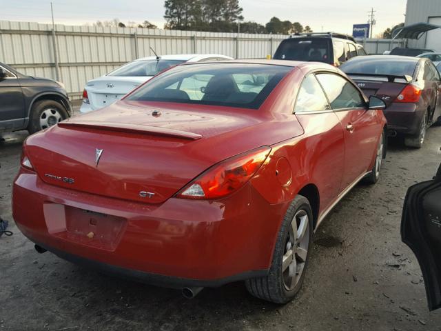 1G2ZH351474147917 - 2007 PONTIAC G6 GT RED photo 4