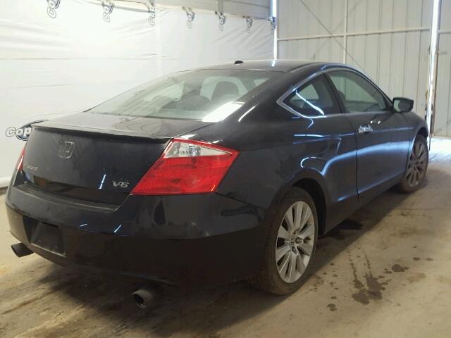 1HGCS22809A011918 - 2009 HONDA ACCORD EXL BLACK photo 4