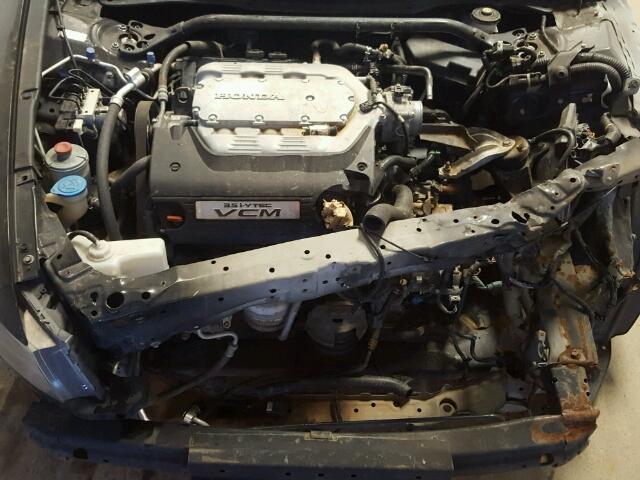 1HGCS22809A011918 - 2009 HONDA ACCORD EXL BLACK photo 7