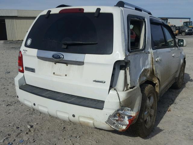 1FMCU94188KD08652 - 2008 FORD ESCAPE LIM WHITE photo 4