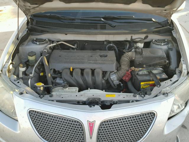 5Y2SL65876Z435121 - 2006 PONTIAC VIBE SILVER photo 7