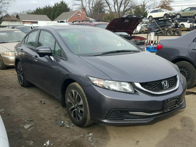 19XFB2F8XFE223028 - 2015 HONDA CIVIC EX GRAY photo 1