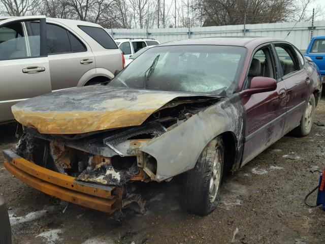 2G1WH55K229191982 - 2002 CHEVROLET IMPALA LS RED photo 2