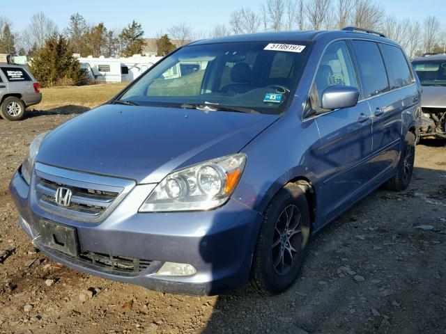 5FNRL38816B099903 - 2006 HONDA ODYSSEY TO BLUE photo 2