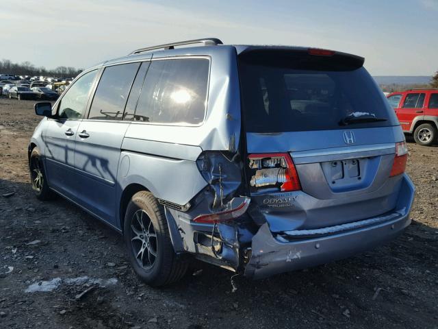 5FNRL38816B099903 - 2006 HONDA ODYSSEY TO BLUE photo 3