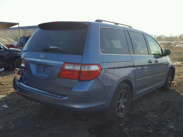 5FNRL38816B099903 - 2006 HONDA ODYSSEY TO BLUE photo 4