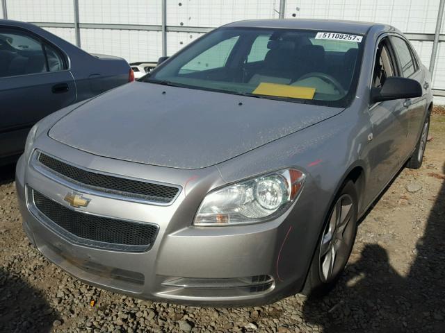 1G1ZG57N38F249007 - 2008 CHEVROLET MALIBU LS SILVER photo 2