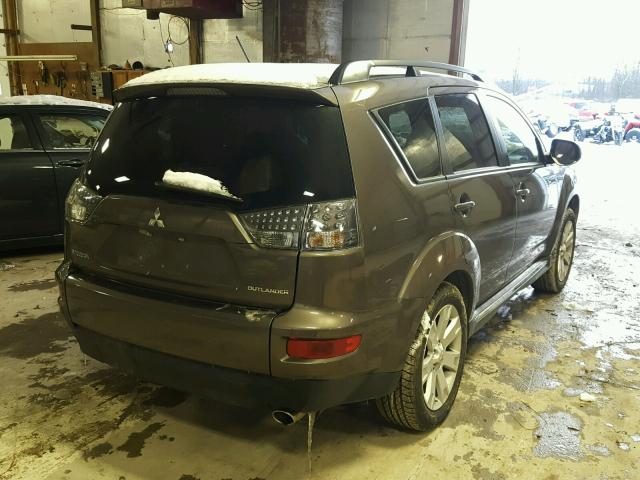 JA4JT3AW3AZ014269 - 2010 MITSUBISHI OUTLANDER BROWN photo 4