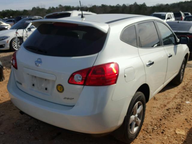 JN8AS5MT8AW506730 - 2010 NISSAN ROGUE S WHITE photo 4