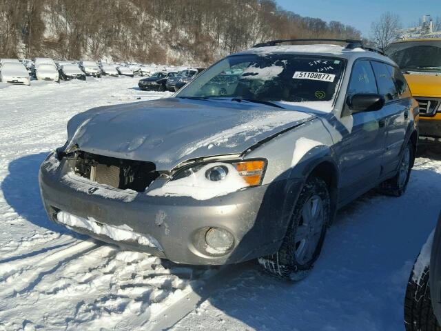 4S4BP61CX57342677 - 2005 SUBARU LEGACY OUT GRAY photo 2