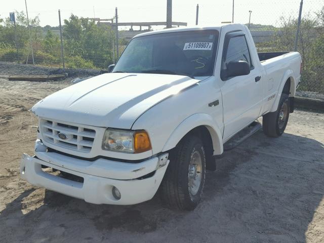 1FTYR10U13PA39595 - 2003 FORD RANGER WHITE photo 2