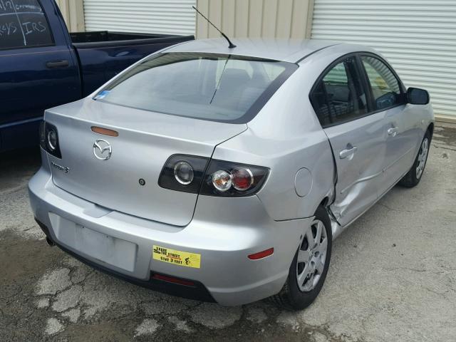 JM1BK12F181840806 - 2008 MAZDA 3 I SILVER photo 4