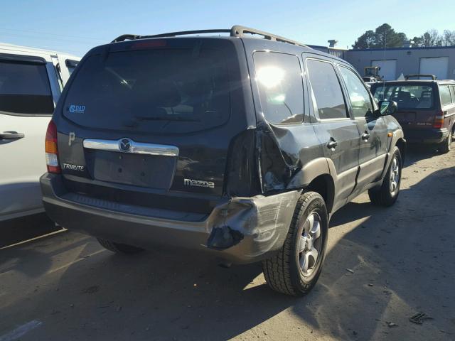 4F2YZ04194KM08471 - 2004 MAZDA TRIBUTE LX BLACK photo 4