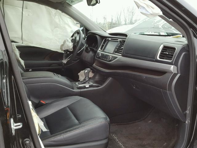 5TDJKRFH3ES026709 - 2014 TOYOTA HIGHLANDER BLACK photo 5