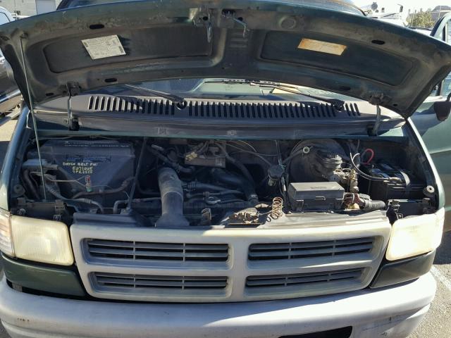 2B7HB21Y1TK110281 - 1996 DODGE RAM VAN B2 GREEN photo 7