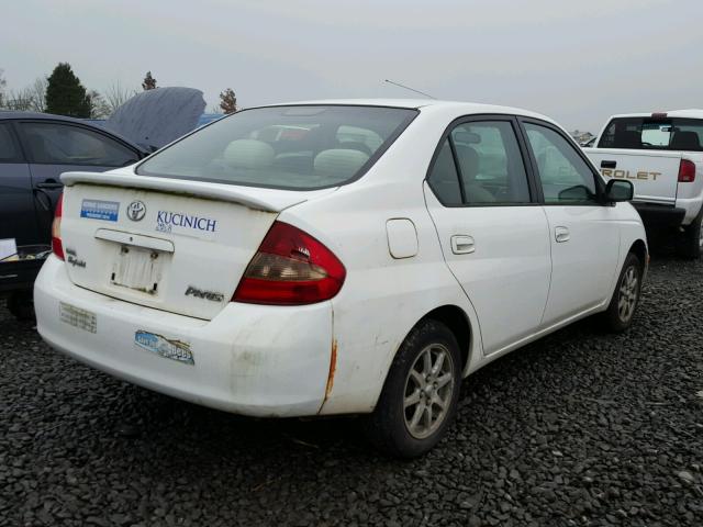 JT2BK12U510035569 - 2001 TOYOTA PRIUS WHITE photo 4